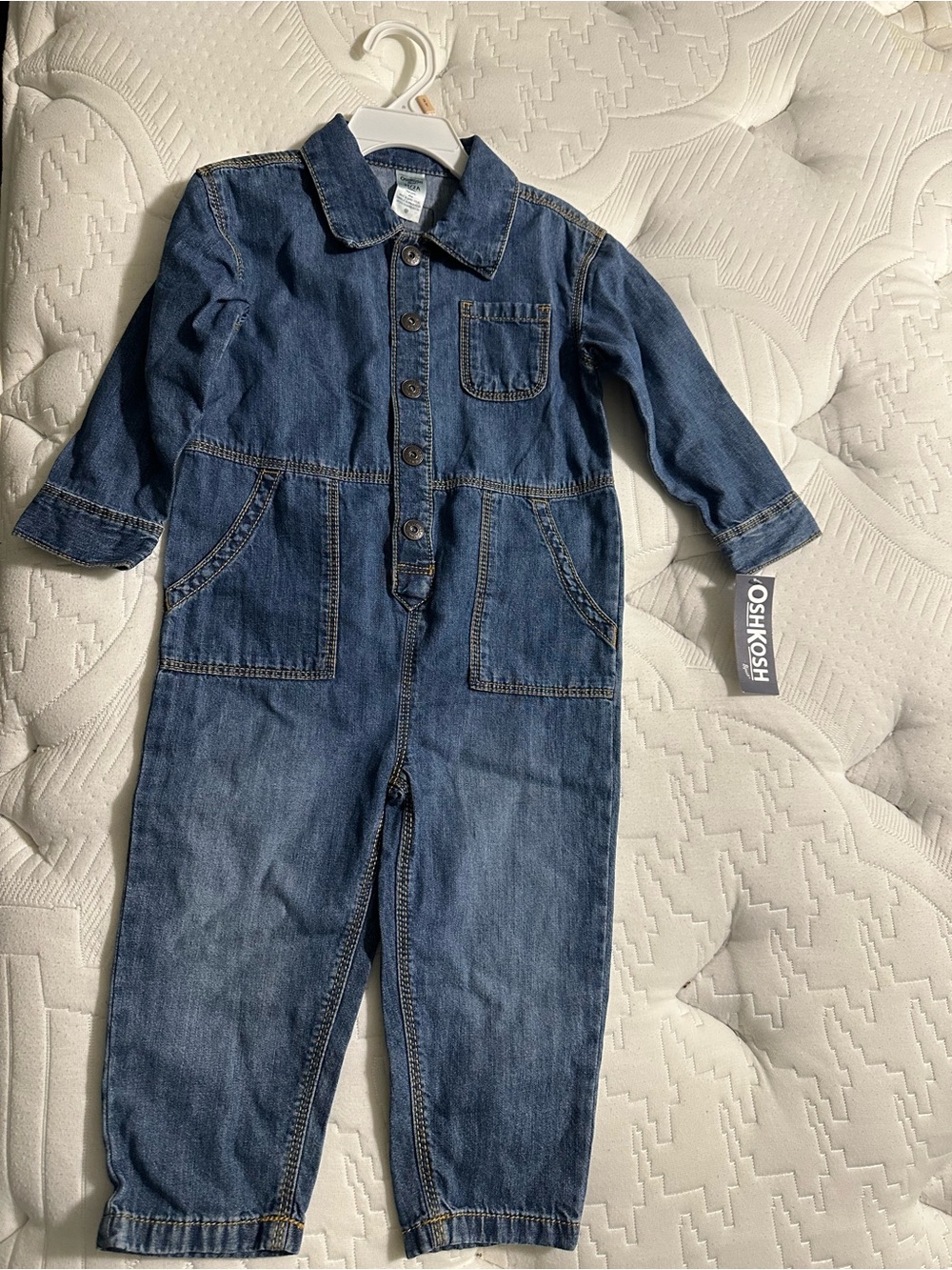 OshKosh B'gosh Dark Blue Denim One Piece